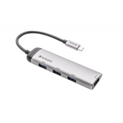 Verbatim USB-C Multiport Hub Four Port 49147 – Ultimate Connectivity Solution